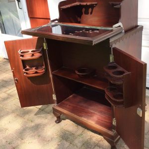 Rare Cellarette of Mahogany w/ Concealed & Rising Bar Service