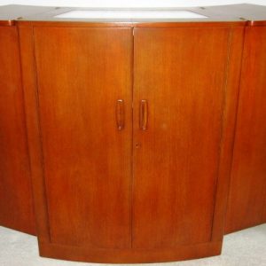 Portable 'Envelope Bar' of Fabulous Golden Teak