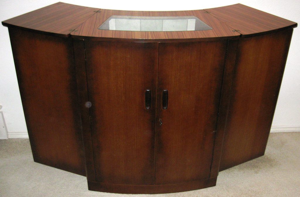 Portable 'Envelope Bar' of  Outstanding Walnut