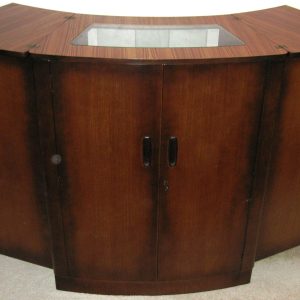 Portable 'Envelope Bar' of Outstanding Walnut
