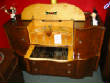 Sideboard/Bar of Dark Burl Walnut with Birdseye Maple Bar Service - Image 2