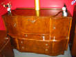 Sideboard/Bar of Dark Burl Walnut with Birdseye Maple Bar Service - Image 3