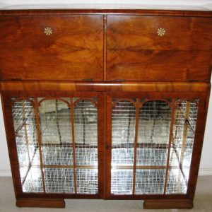 Cocktail Cabinet/Bureau with Mirrored Mosaic Display
