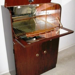 Cellarette of Walnut with Waterfall Top
