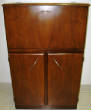 Small Cellarette of Crown-Cut & Quilted Walnut