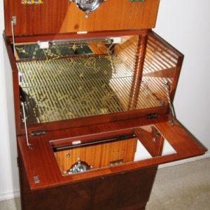 Cellarette of Gorgeous Burl & Crown-Cut Walnut